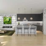 living room kitchen elevate condos toronto