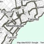 greater toronto area map small